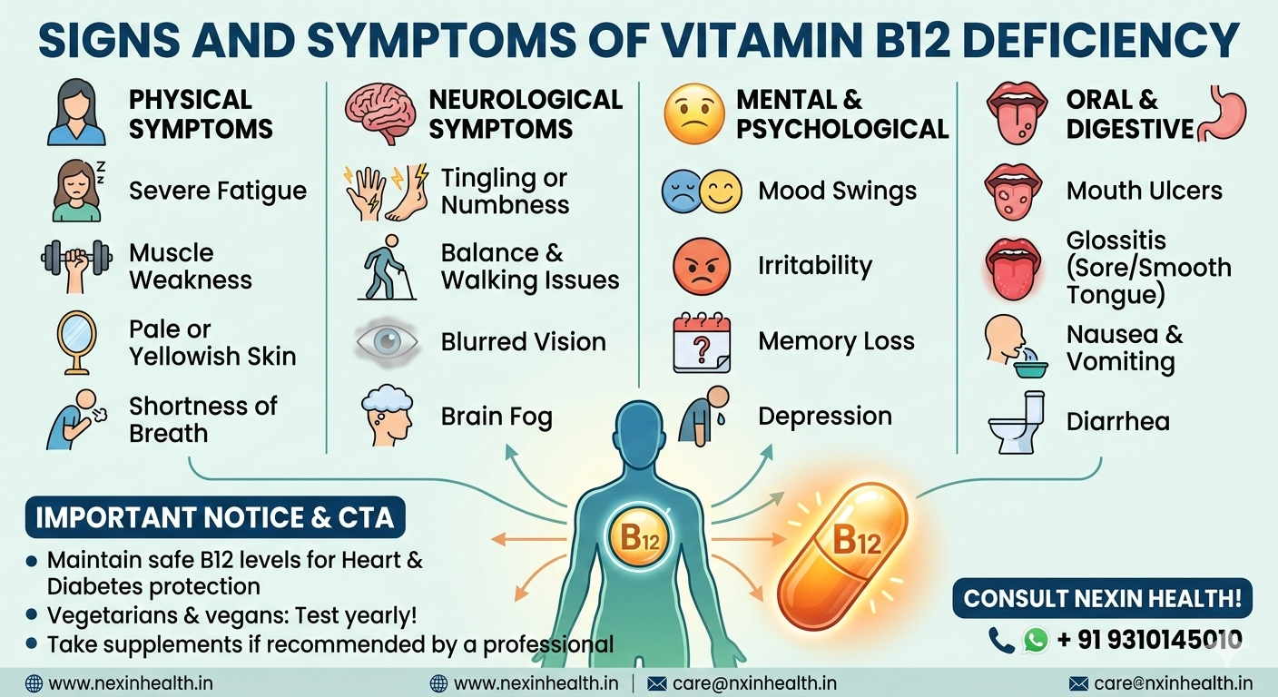 vitamin b12 deficiency symptoms