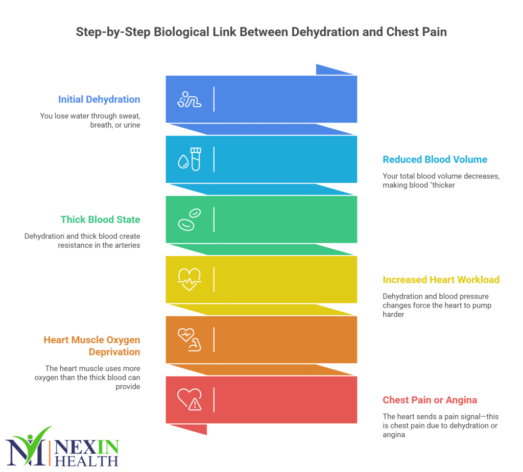 Chest Pain Due to Dehydration